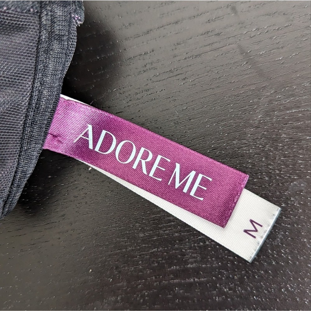 Adore Me Kali Contour Low-Impact Sports Bra Purple and Black Print Size Medium - Picture 8 of 8